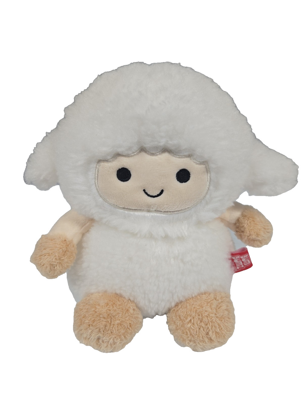Russ 2024 Bum Bumz Lyla Little Lamb White Fluffy Stuffed Plush 8 inch